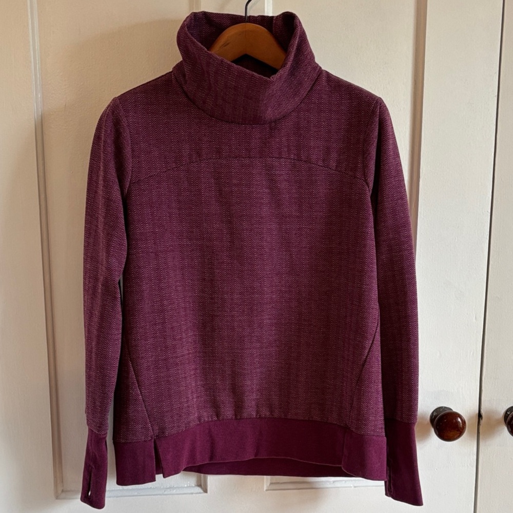 Avia Plum Cowl Neck Pullover